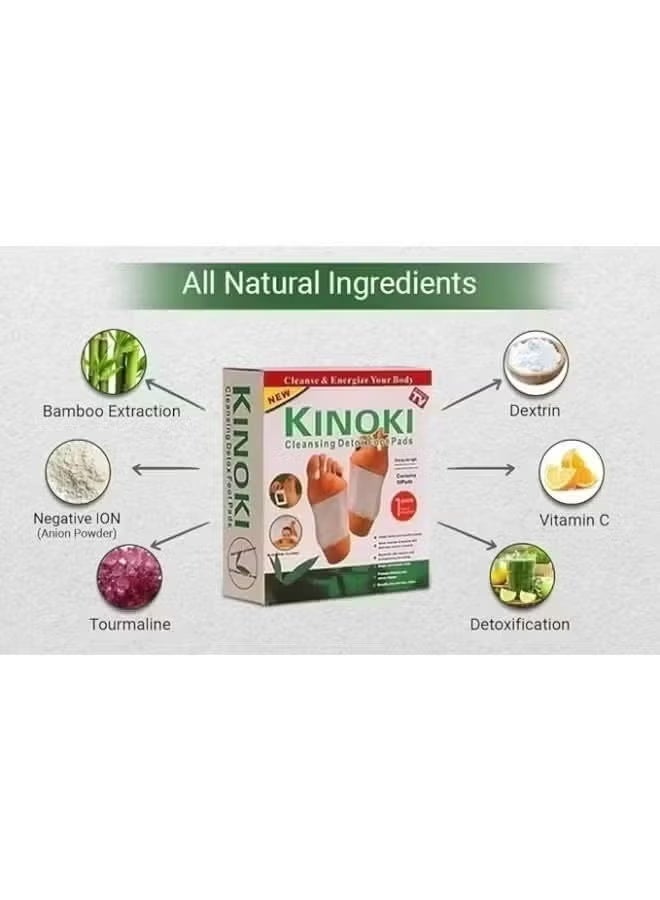 Kinoki 2 Pcs Kinoki Cleansing Detox Foot Pads, 20 pads - Image 2